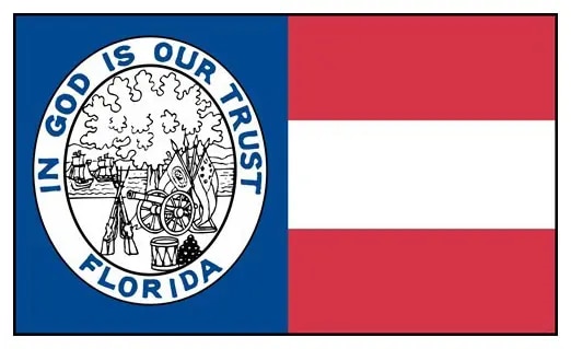 1861 First Official Design of Florida Flag