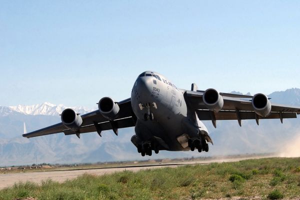 The U.S. Air Force plane